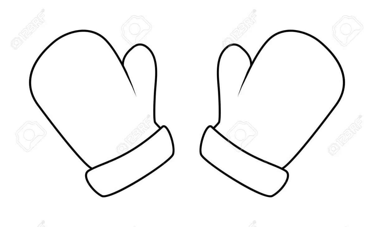 Рисование рукавичка