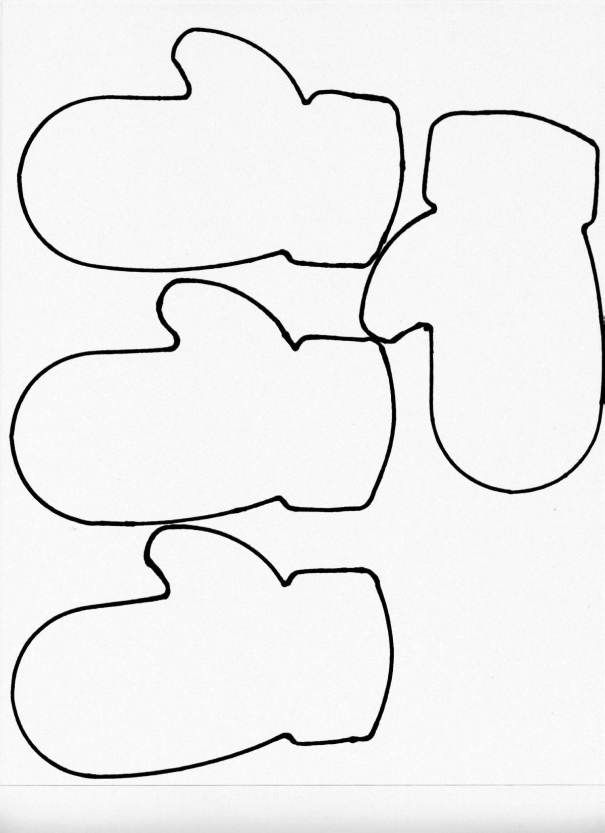 Орнамент варежки трафарет