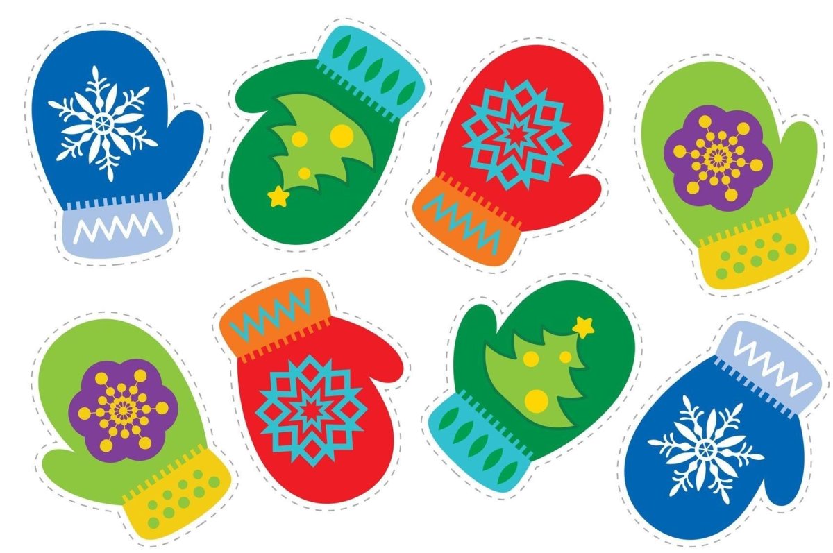 Варежка трафарет