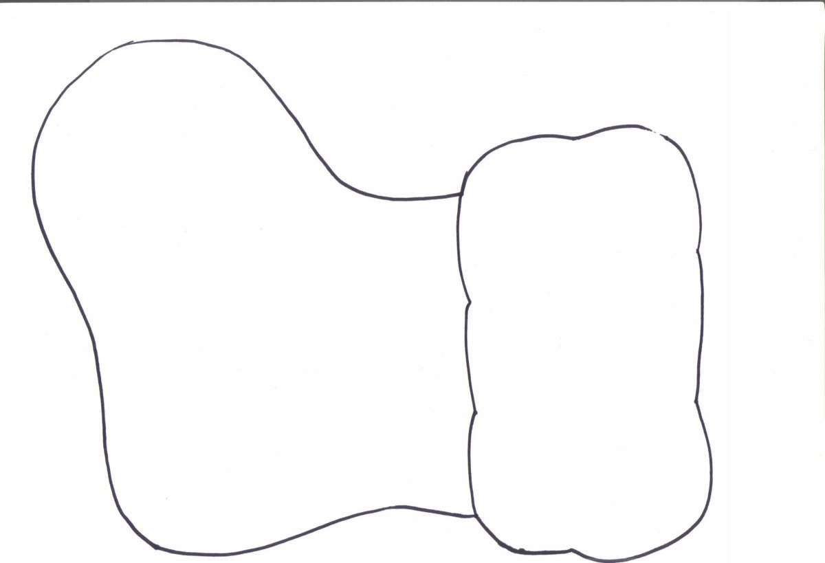 Варежка трафарет