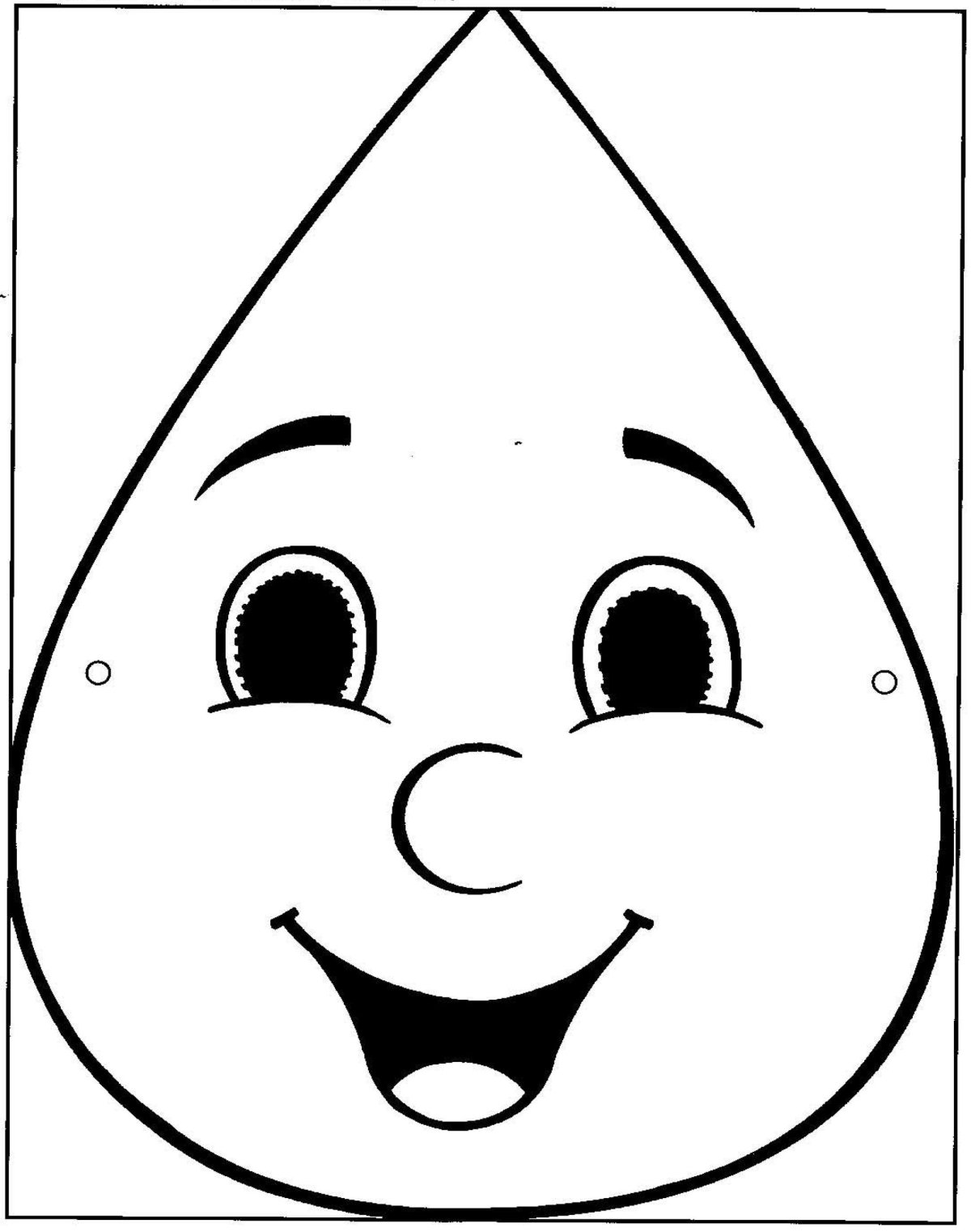 Трафарет капли