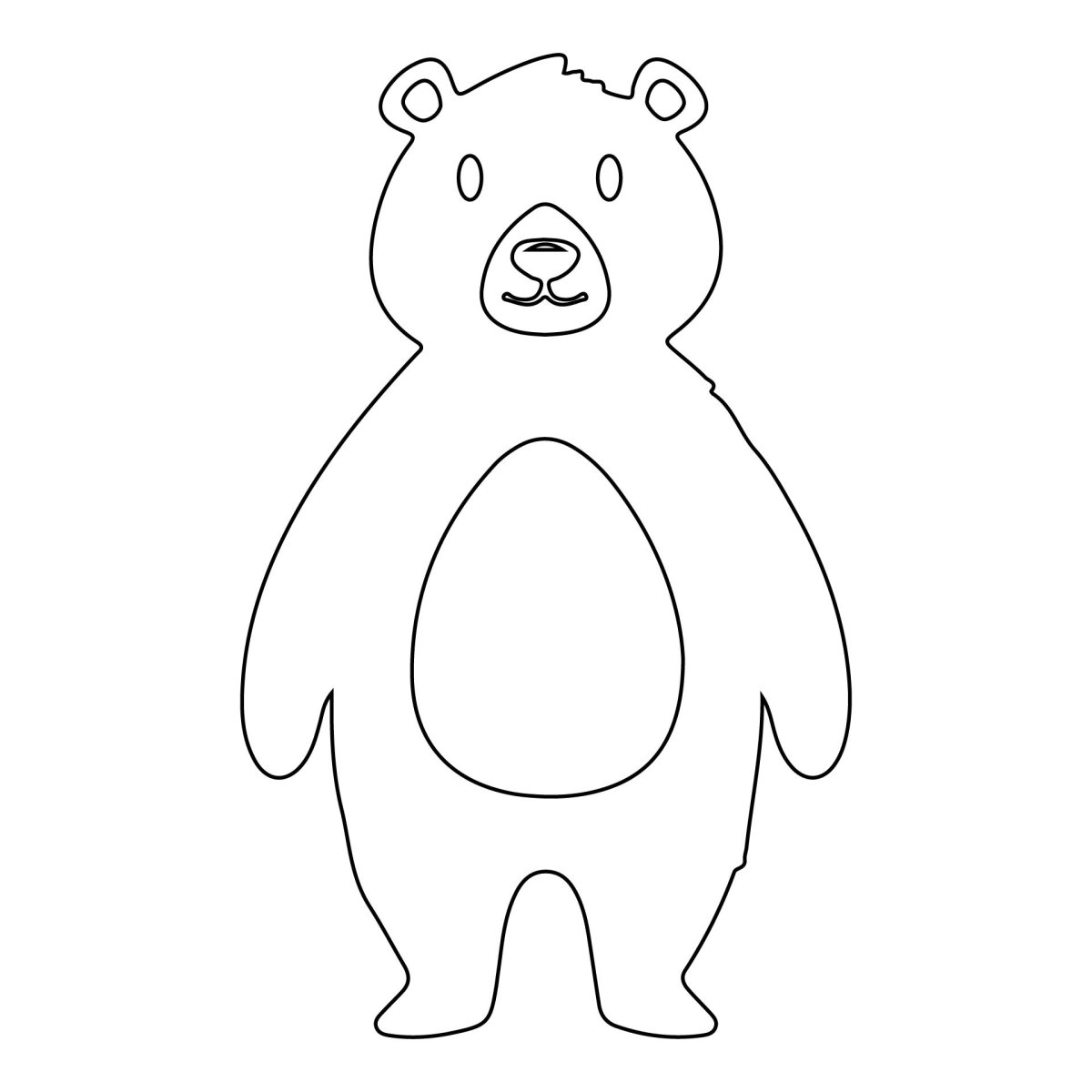 Вытынанка Медвежонок