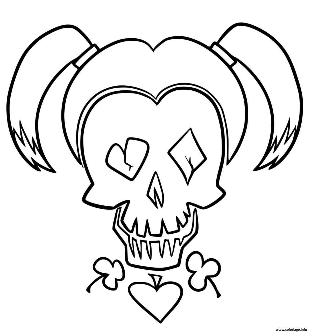 Раскраски Харли Квинн и Джокер отряд самоубийц