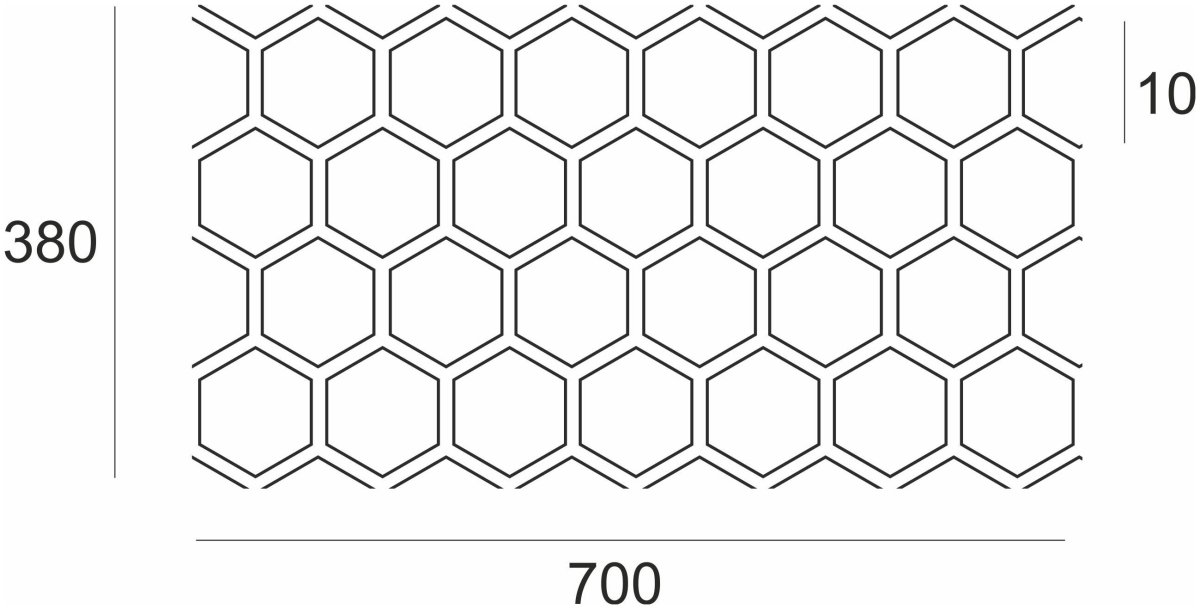 Трафарет соты пчелиные для торта