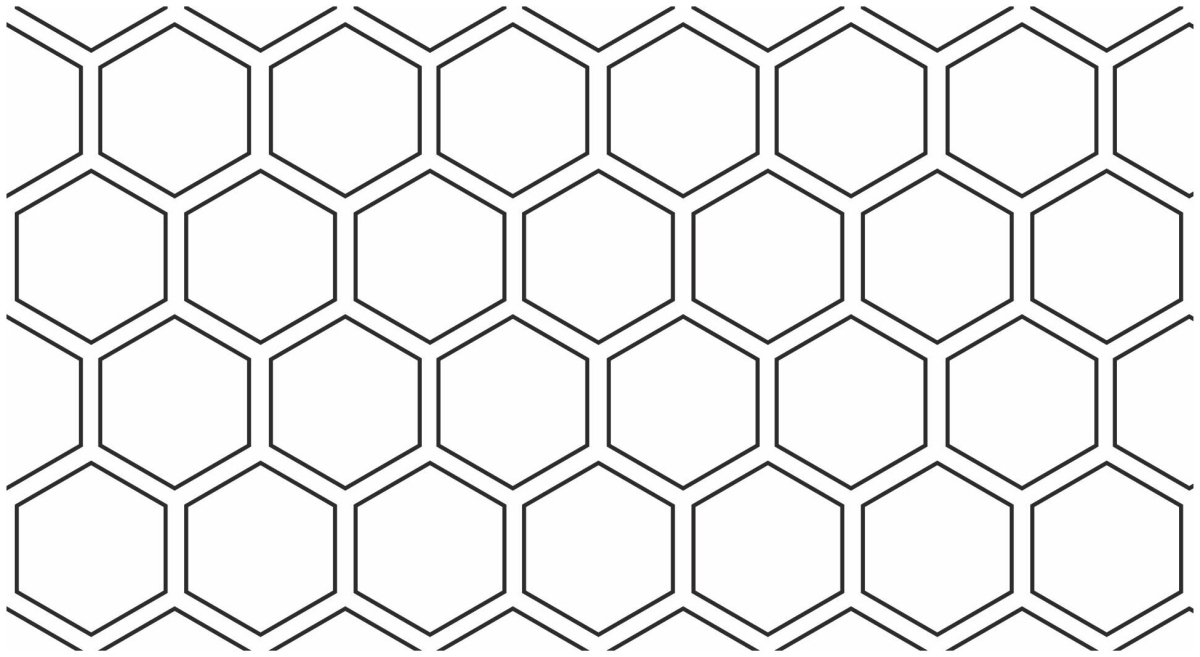 Трафарет соты пчелиные