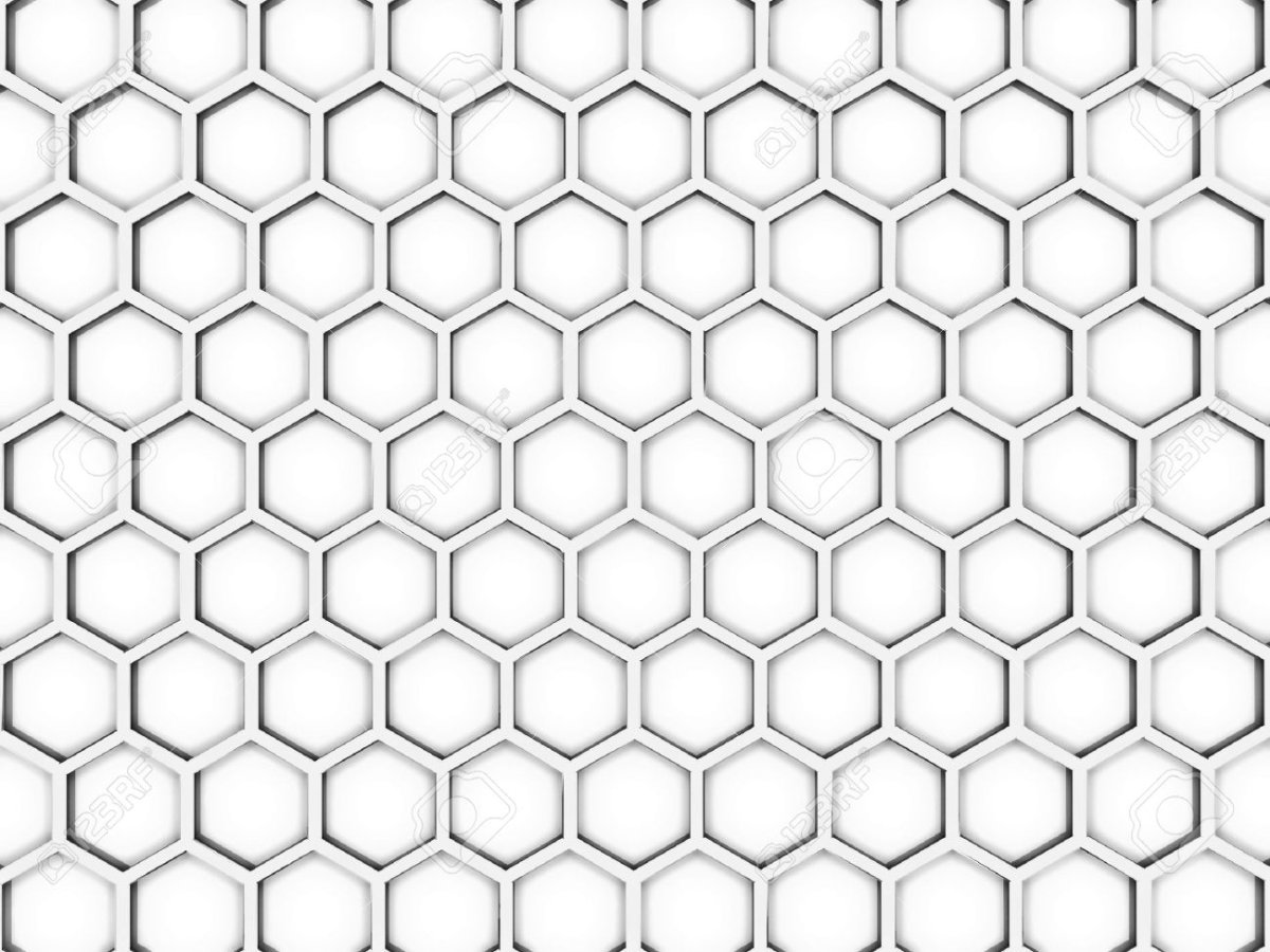 Соты контур на прозрачном фоне