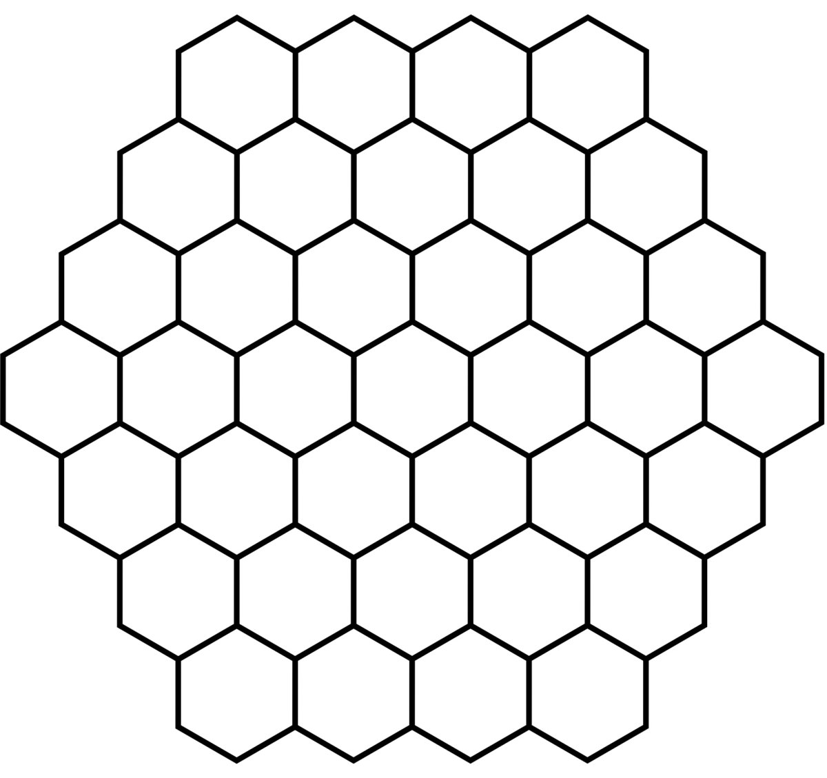 Трафарет соты