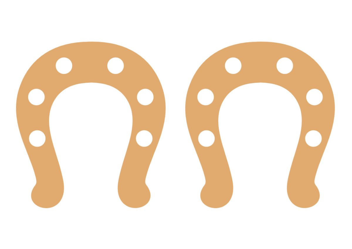 Трафарет подковки