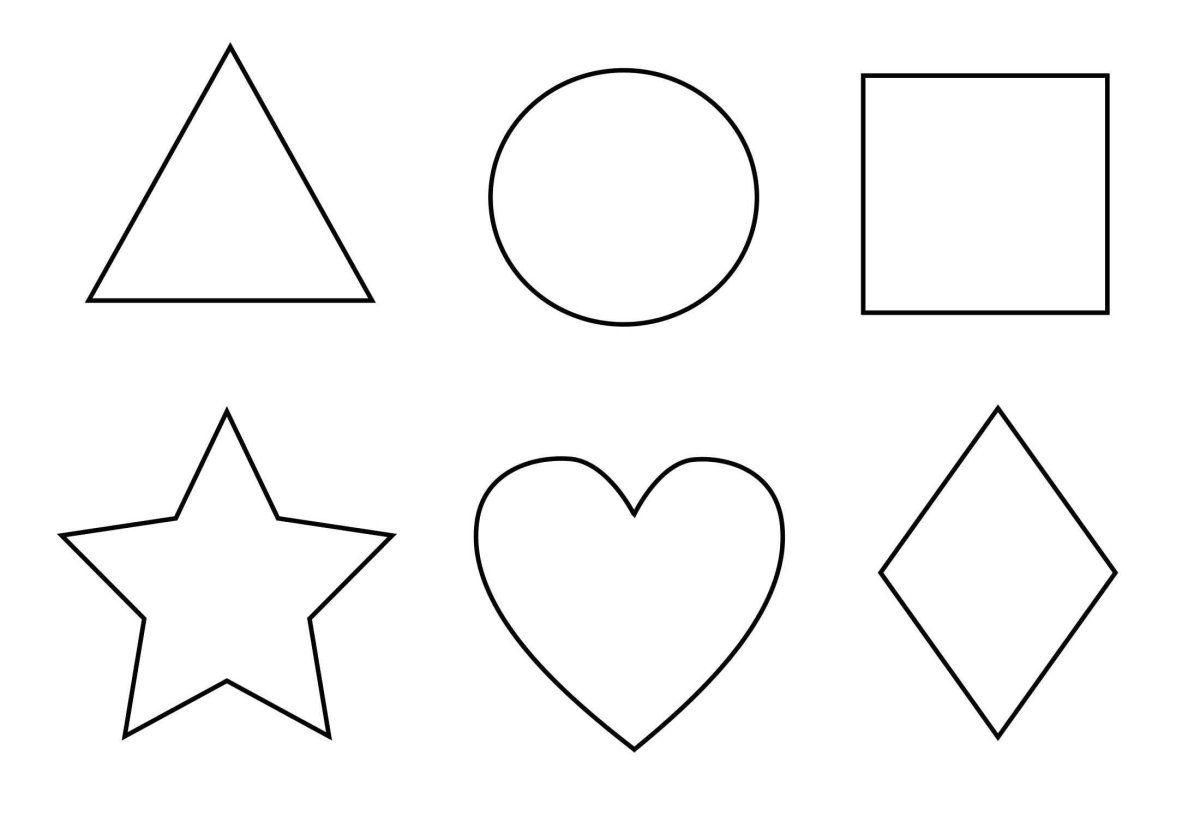 Трафарет геометрических фигур
