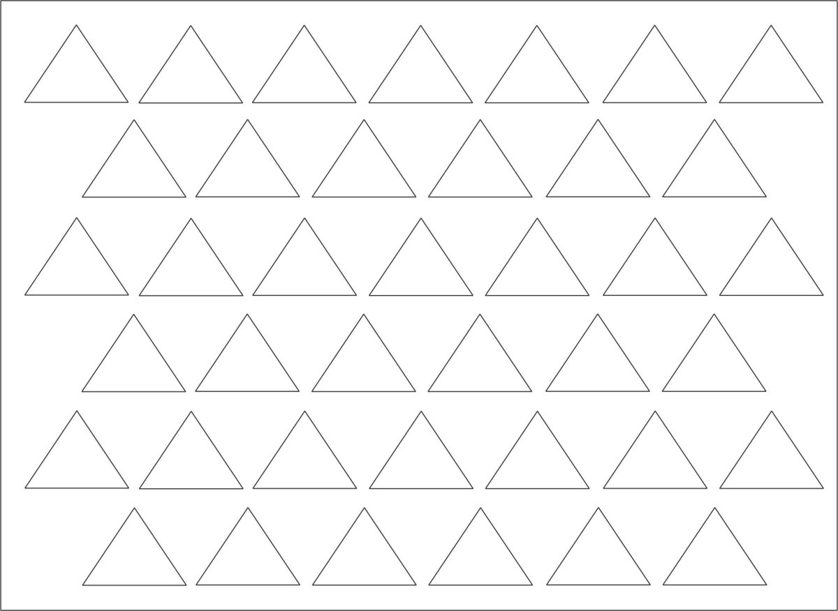 Треугольник для вырезания