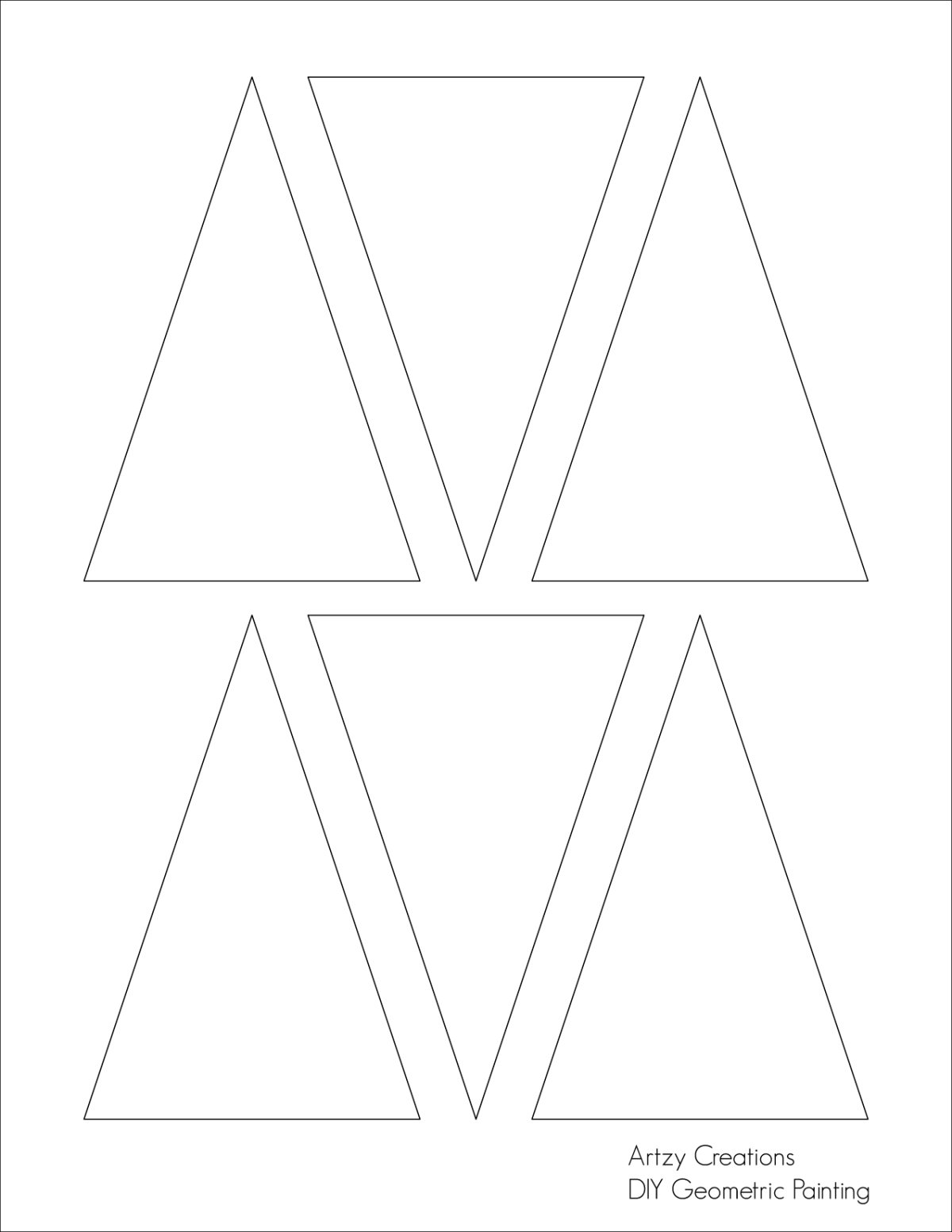 Треугольные трафареты