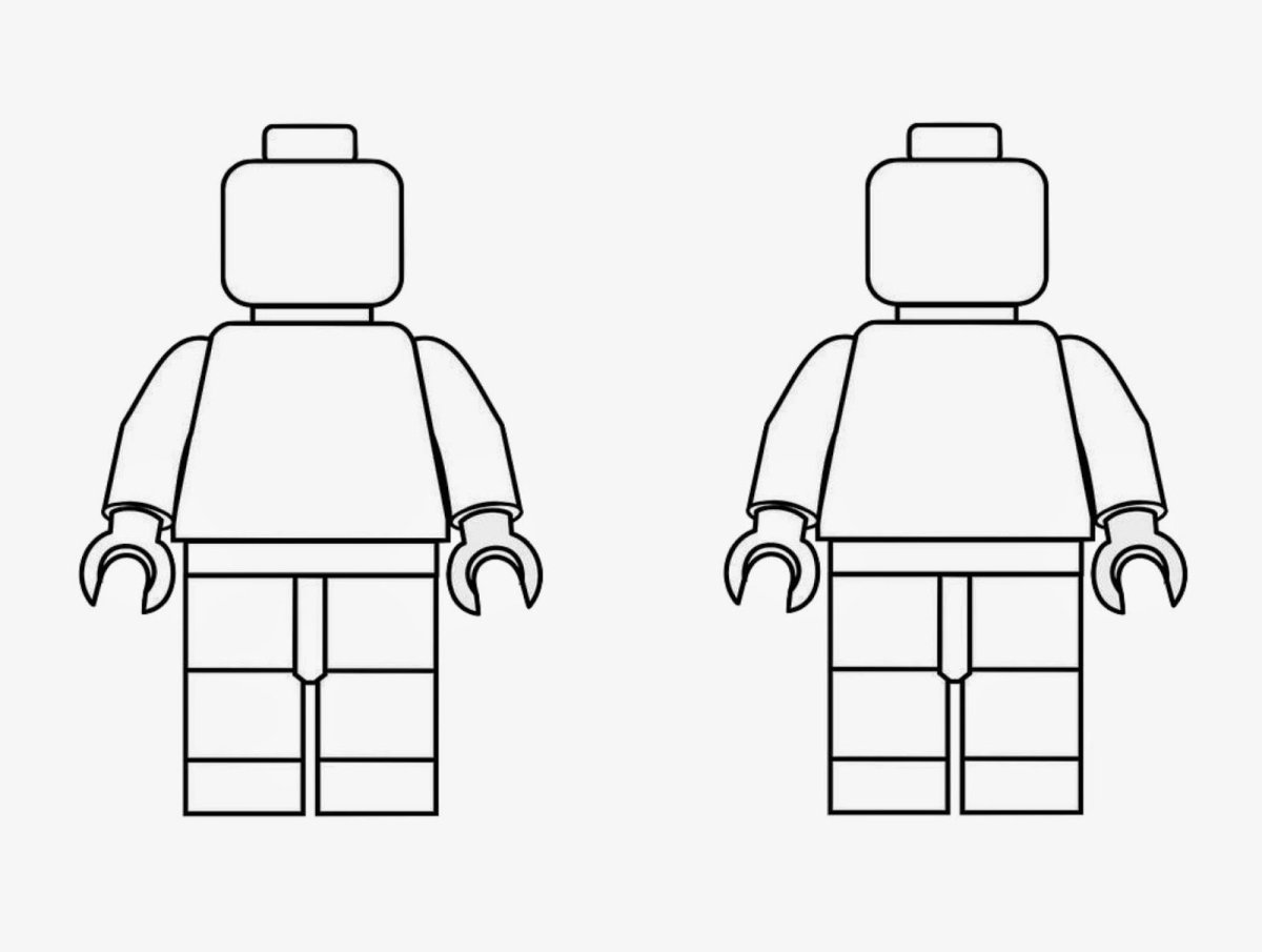 Раскраска лего человечки