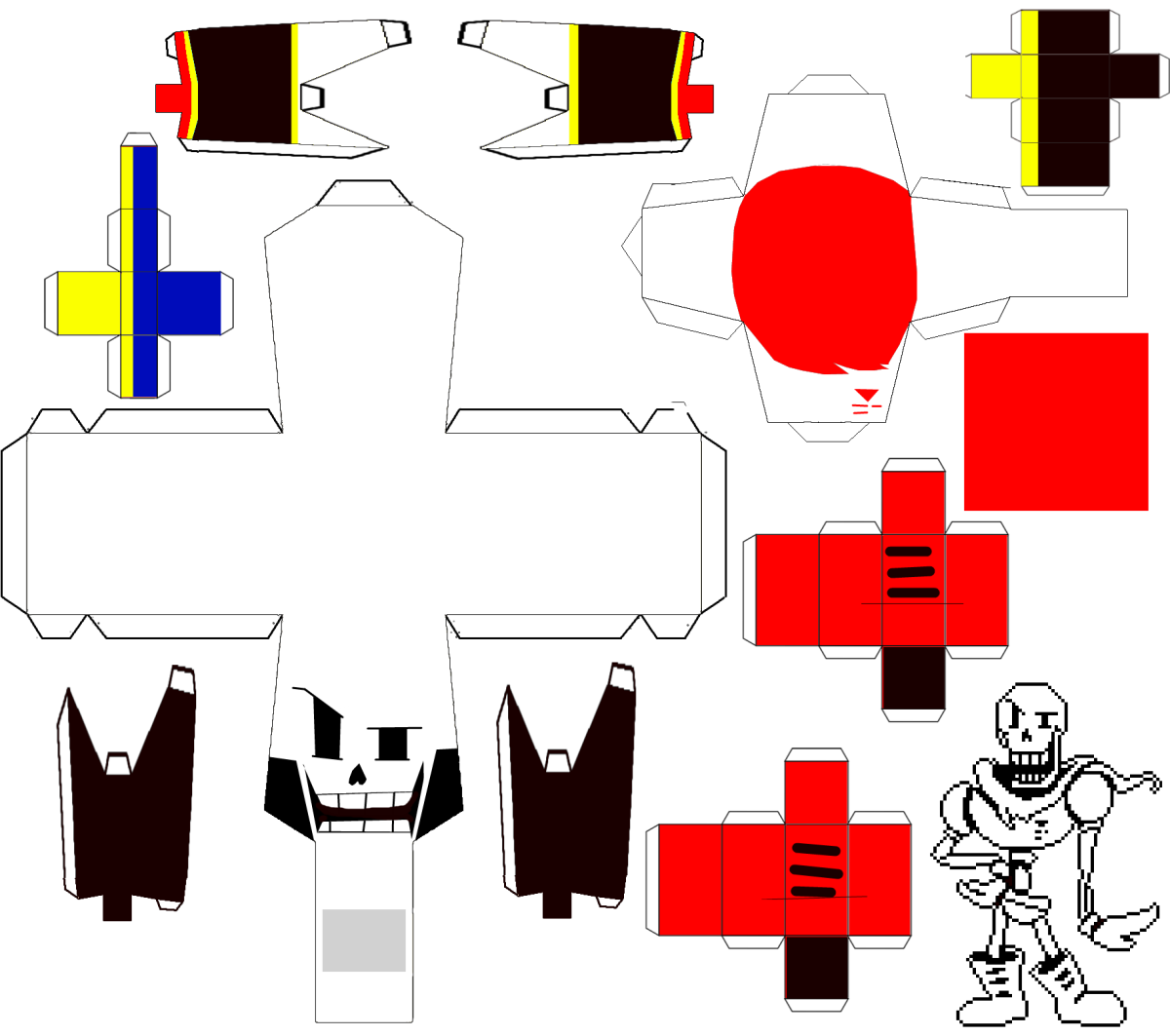 Бумажная кукла мальчик с одеждой