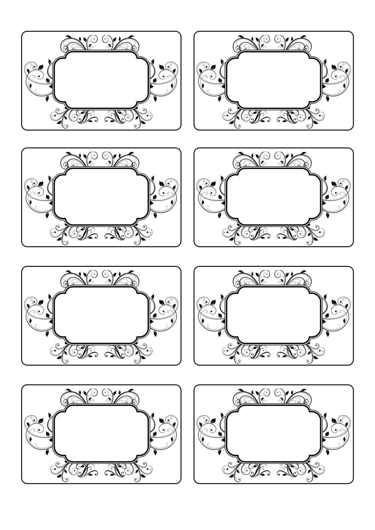 Рамки для этикеток на банки