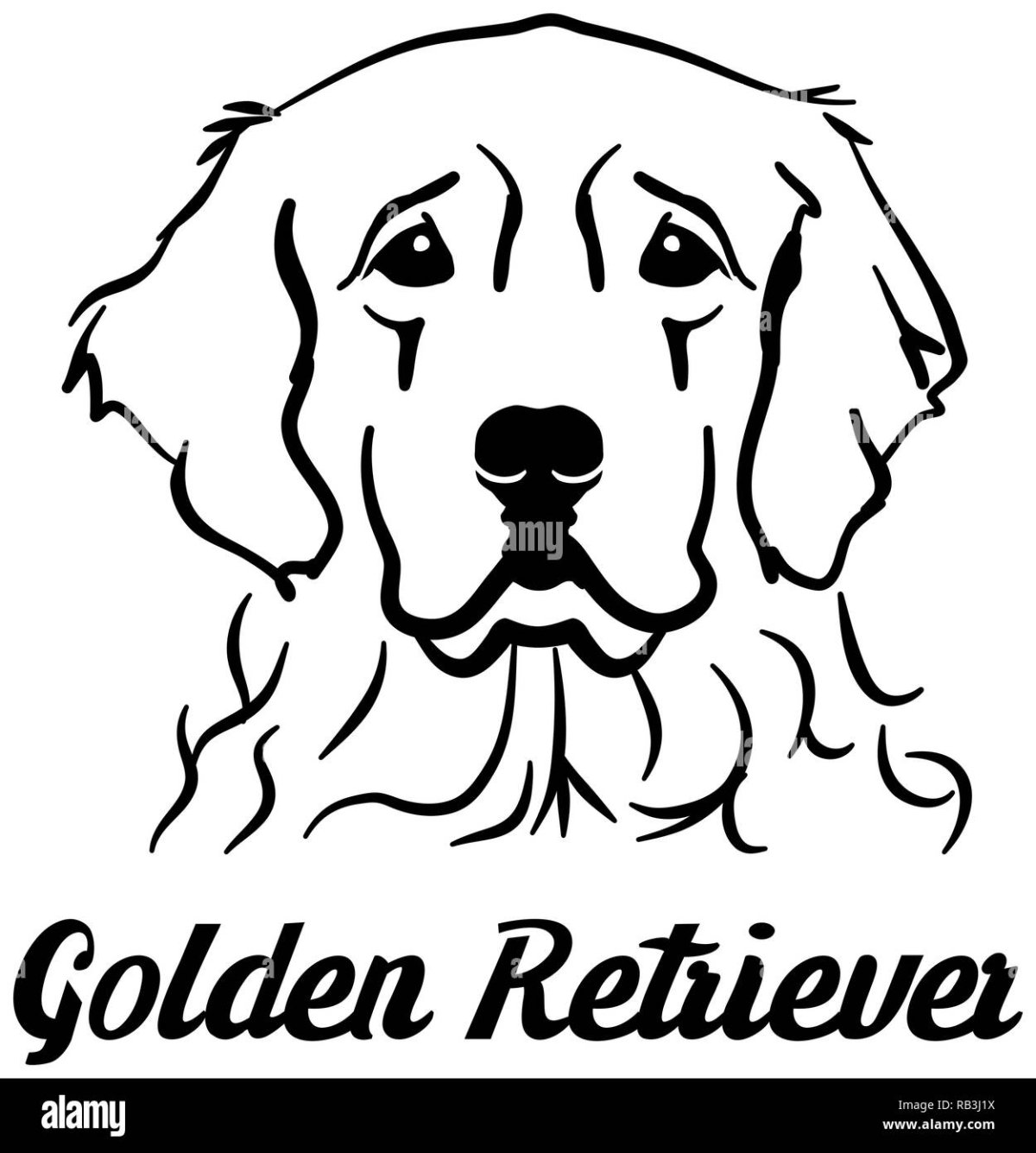 Силуэт головы собаки