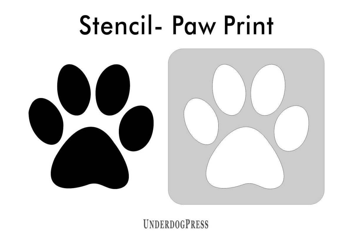 Отпечатки лап собаки и кошки