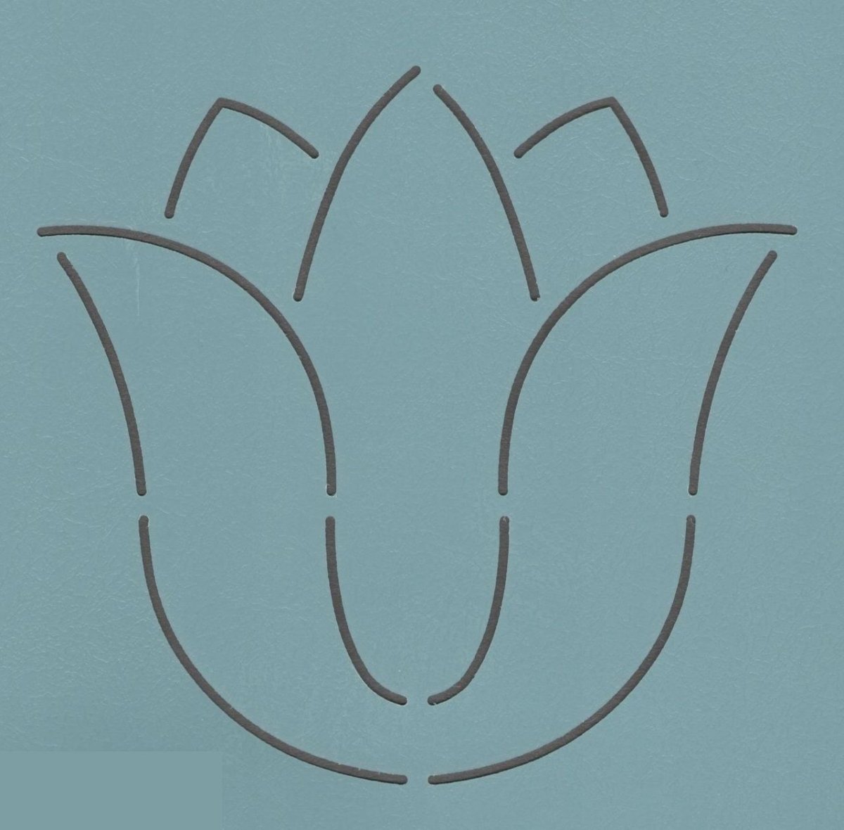 Трафарет тюльпана для вырезания