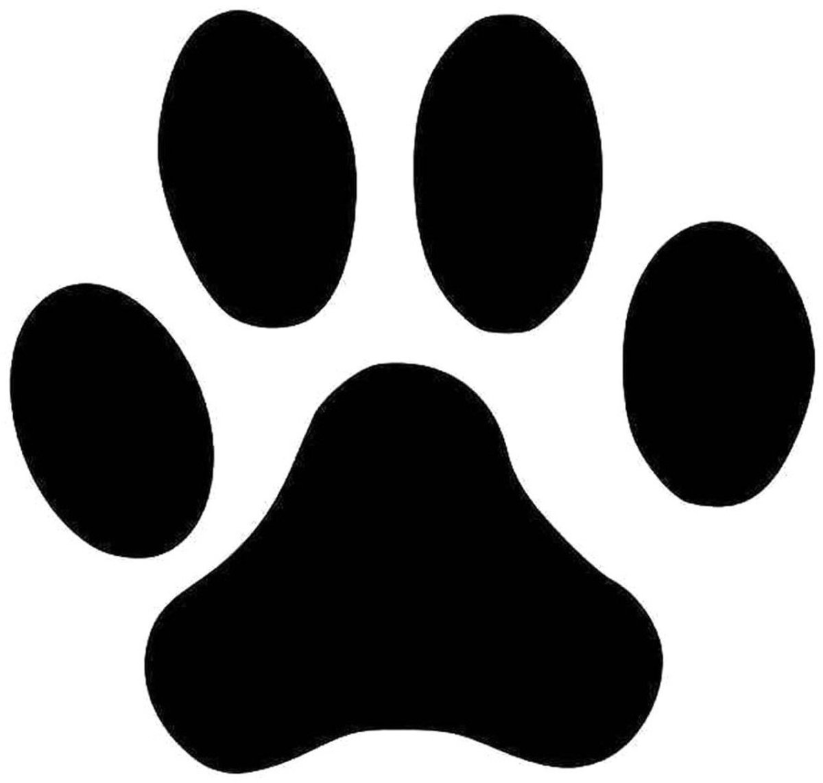 Лапа пса отпечаток