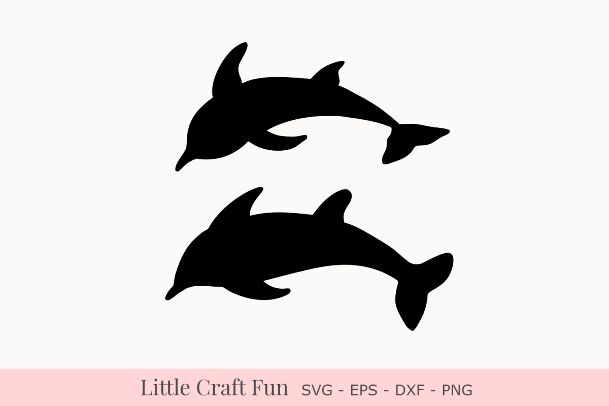 Силуэты дельфинов в движении