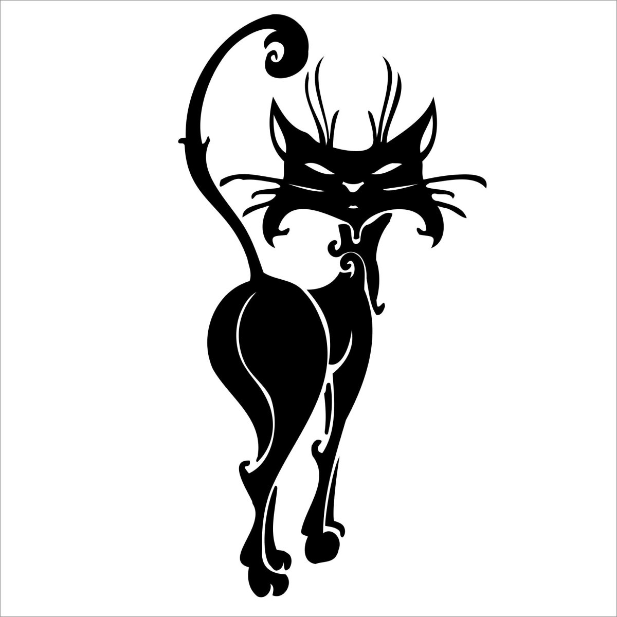 Цветочный орнамент чб