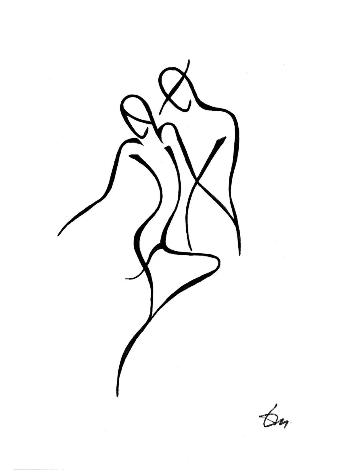 Силуэт грациозной кошки