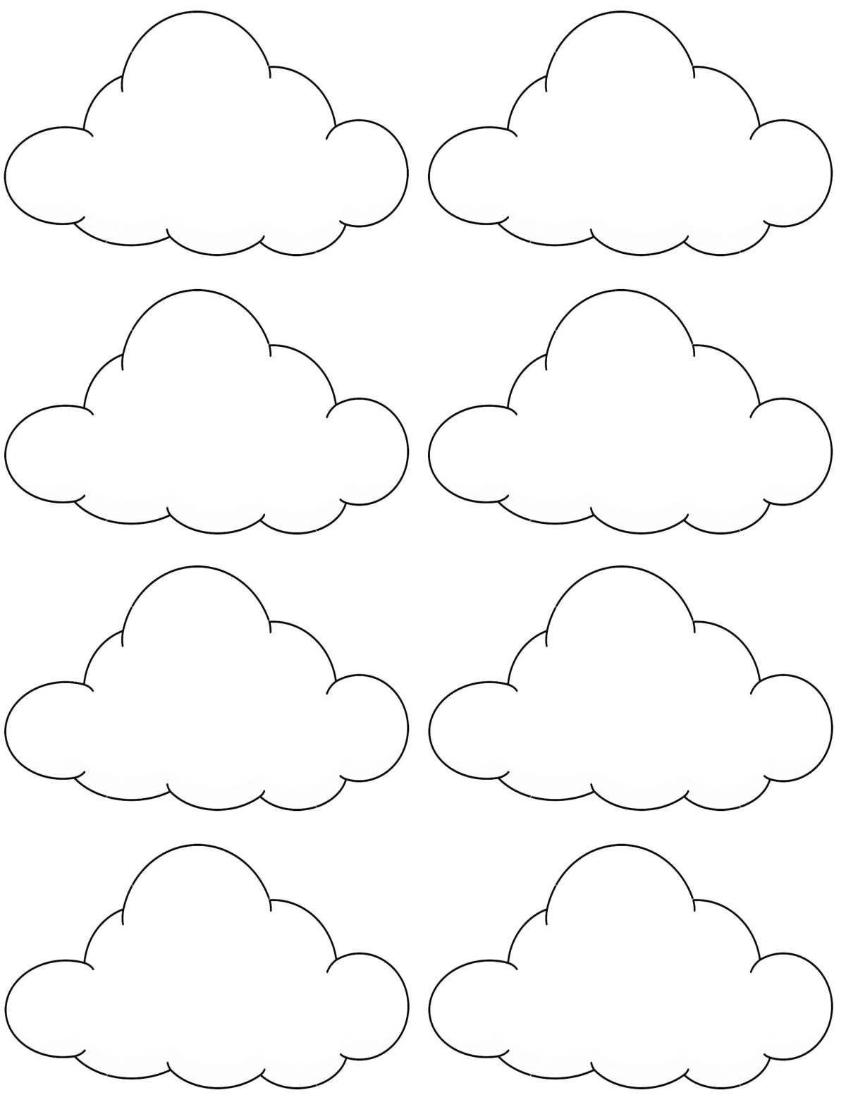 Облако шаблон