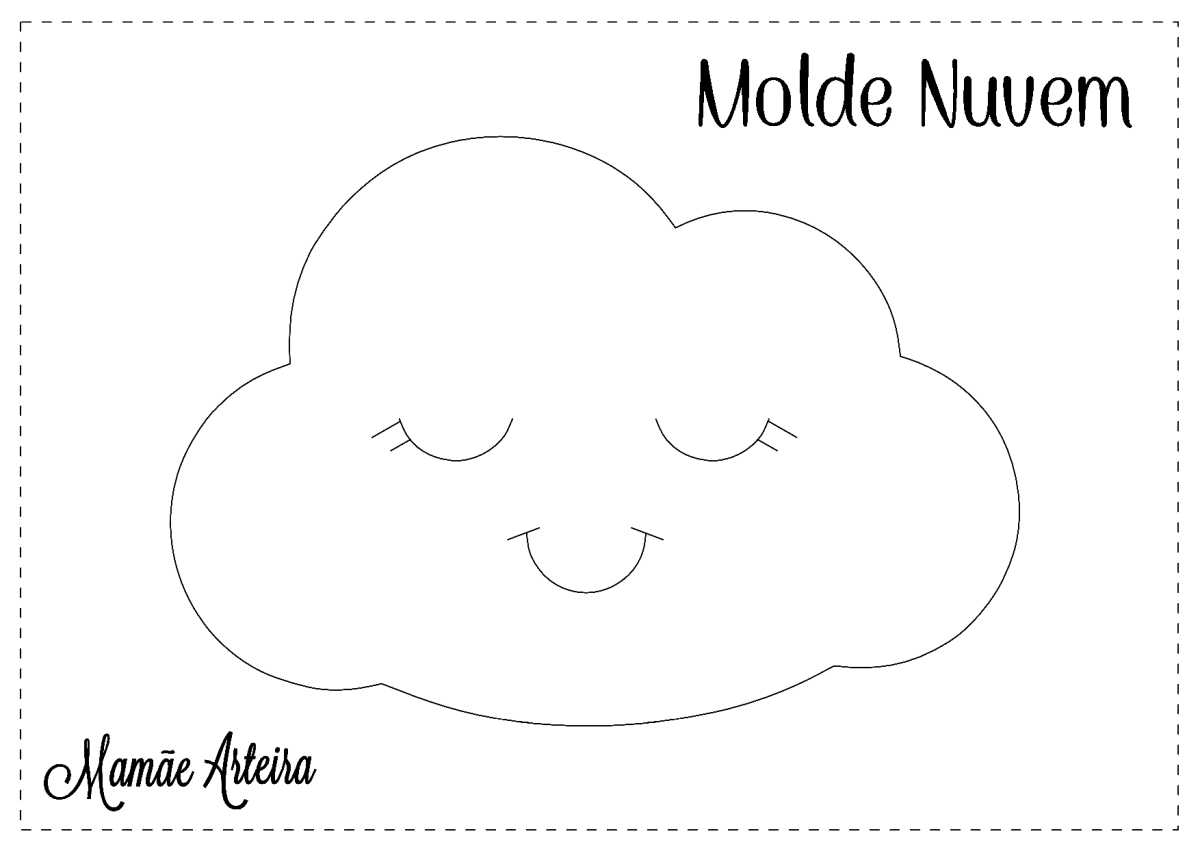 Облако из фетра выкройка