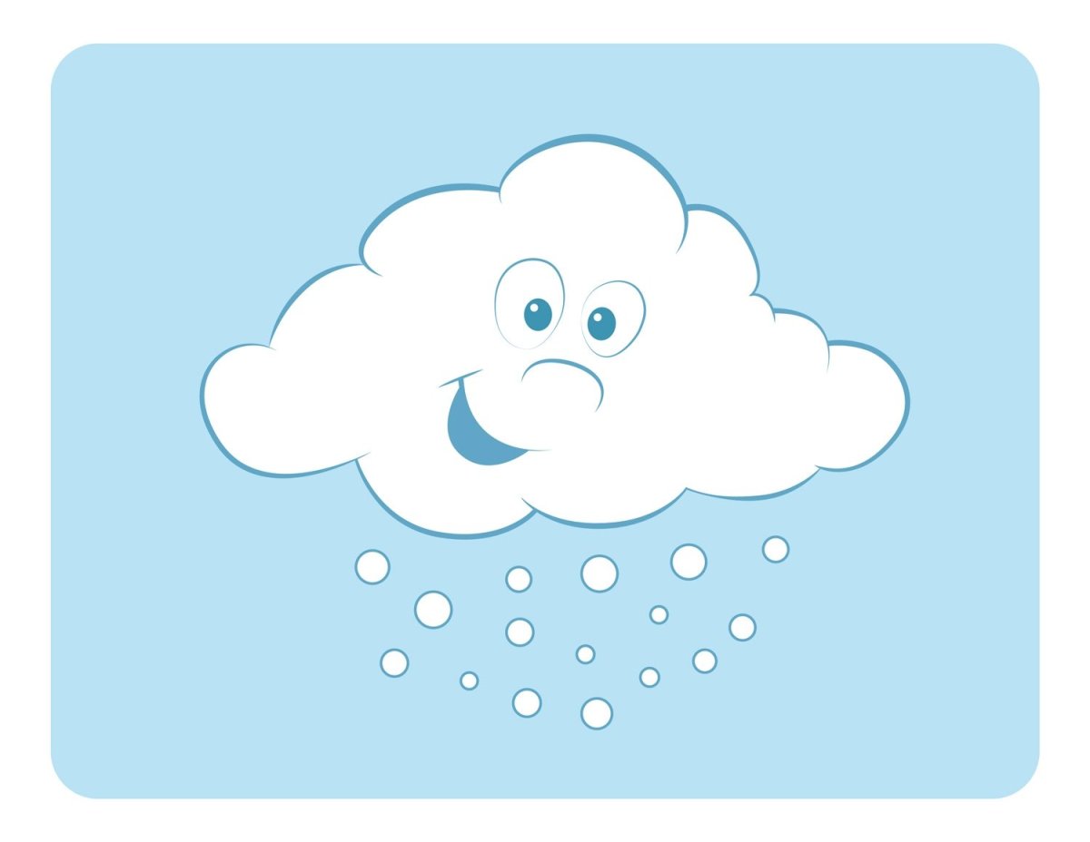 Облако трафарет для вырезания