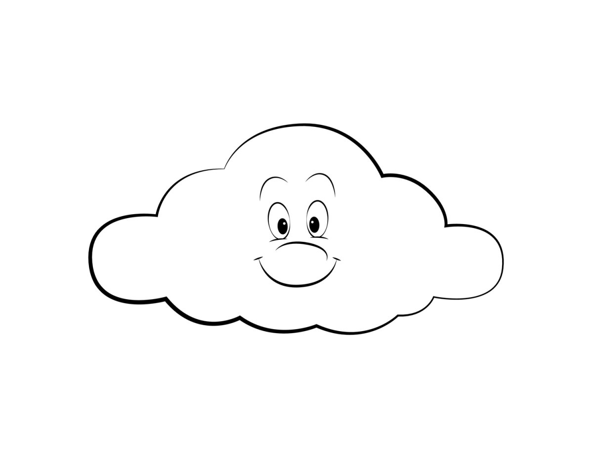 Стол облако трафарет