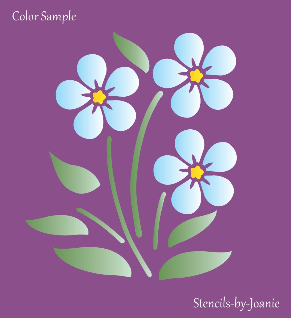 Незабудка цветок раскраска для детей