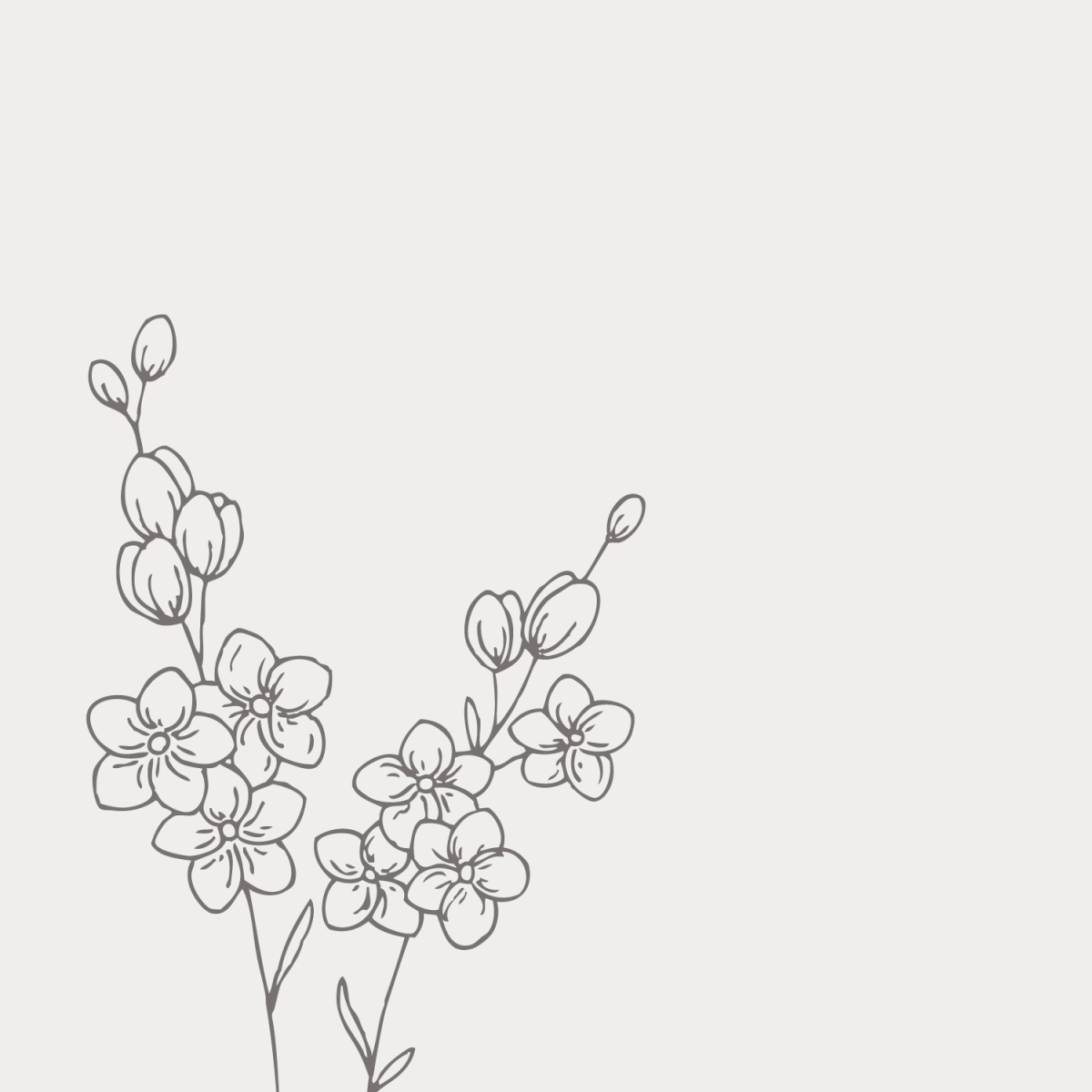 Трафарет цветочка для вырезания