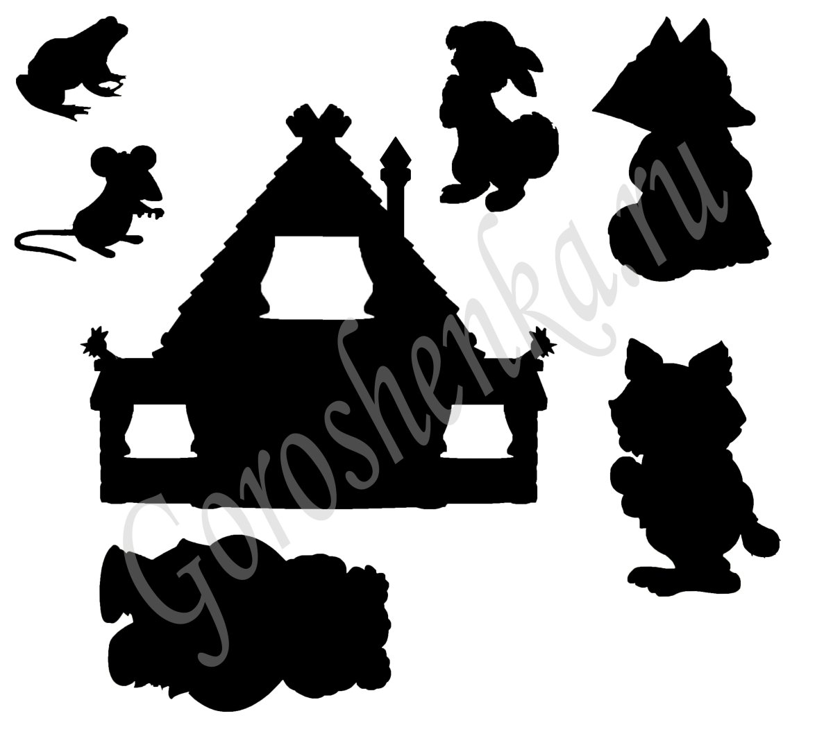 Луч трафареты фигурные