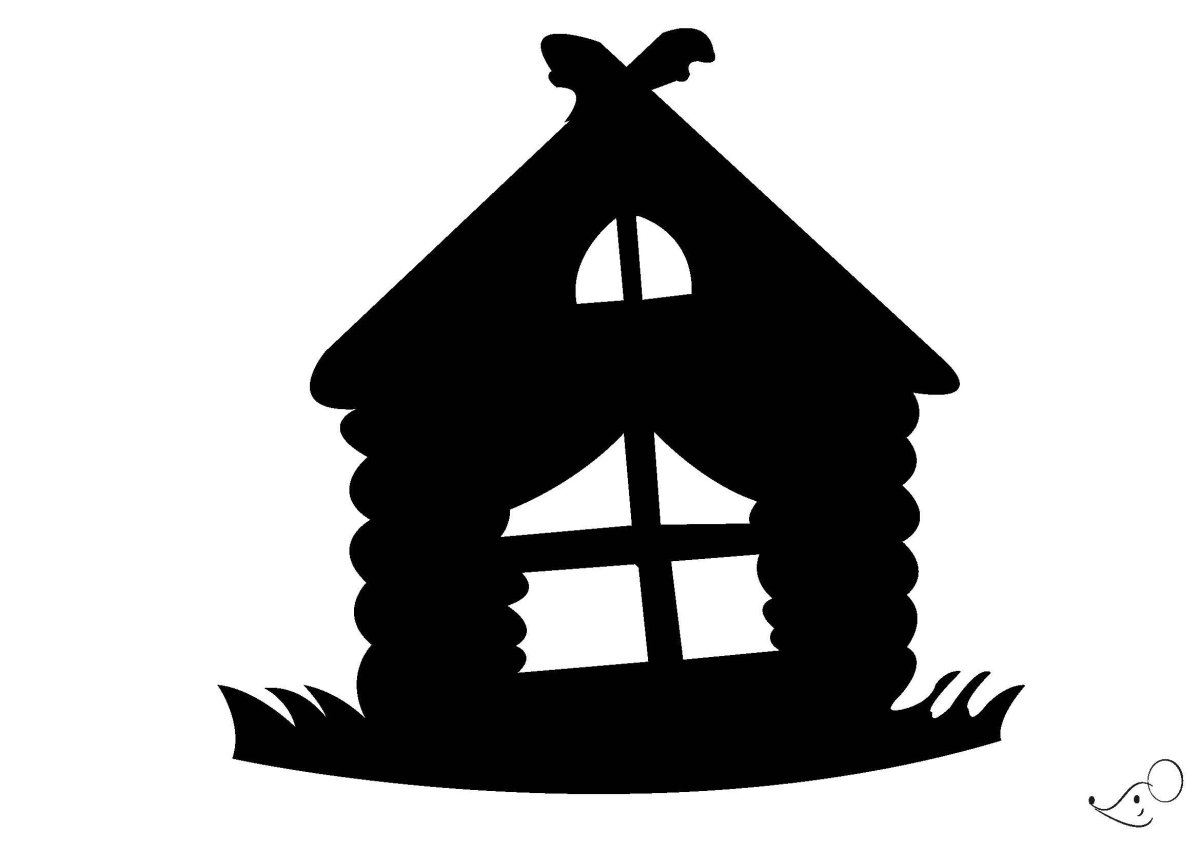 Домик раскраска для детей