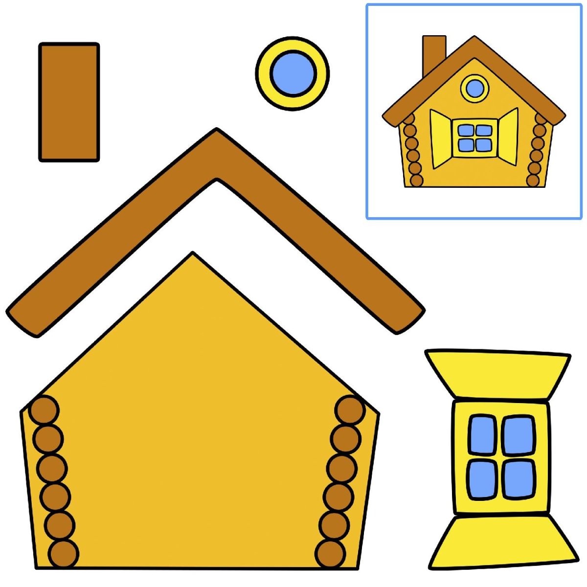 Герои сказки Теремок теневой театр