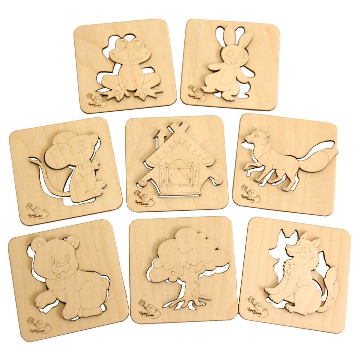 Домик из фетра трафарет