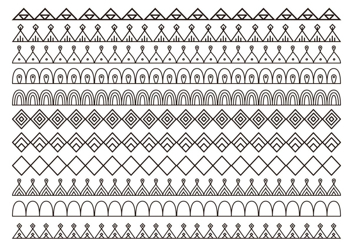 Узор для бордюра геометрический