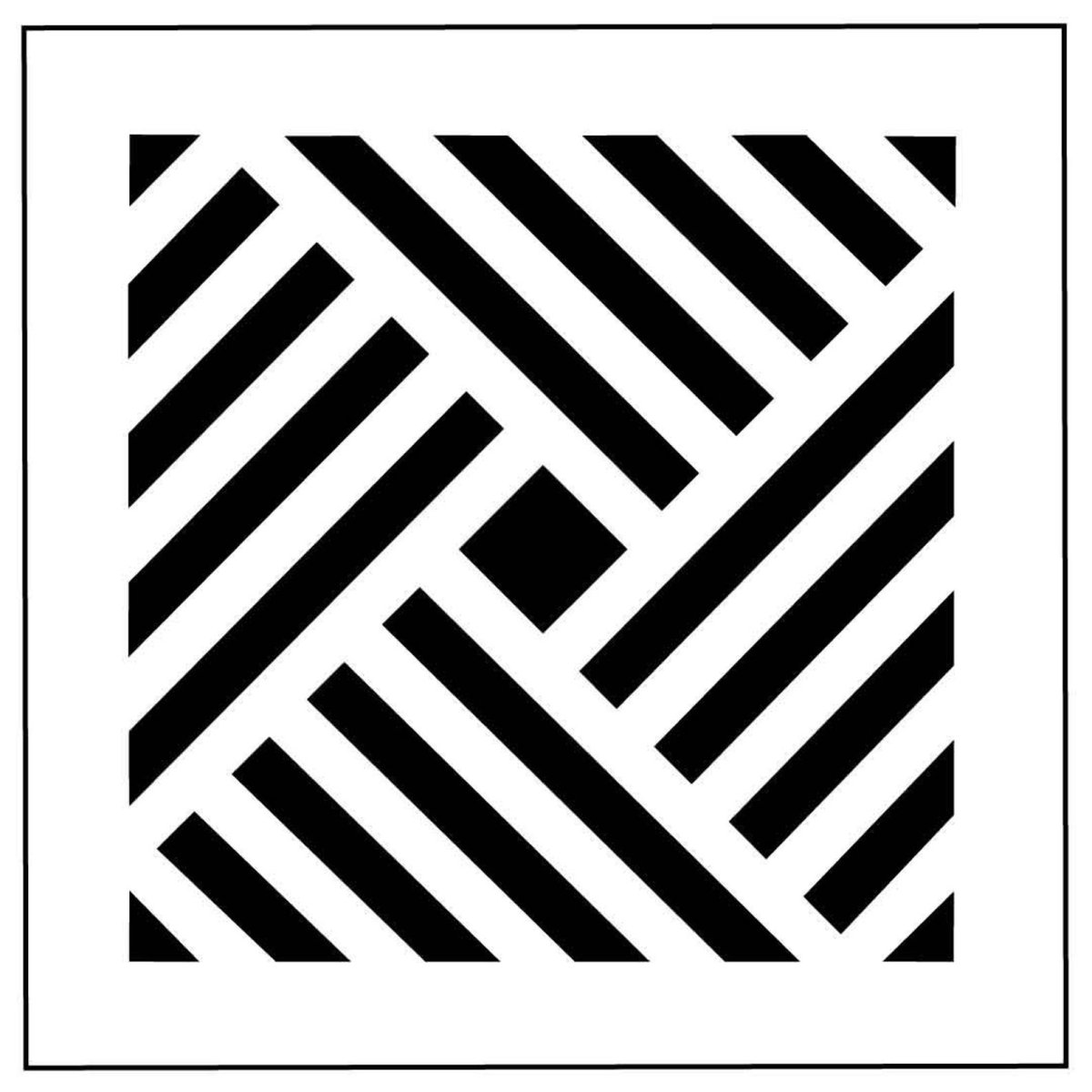 Трафаретный геометрический узор