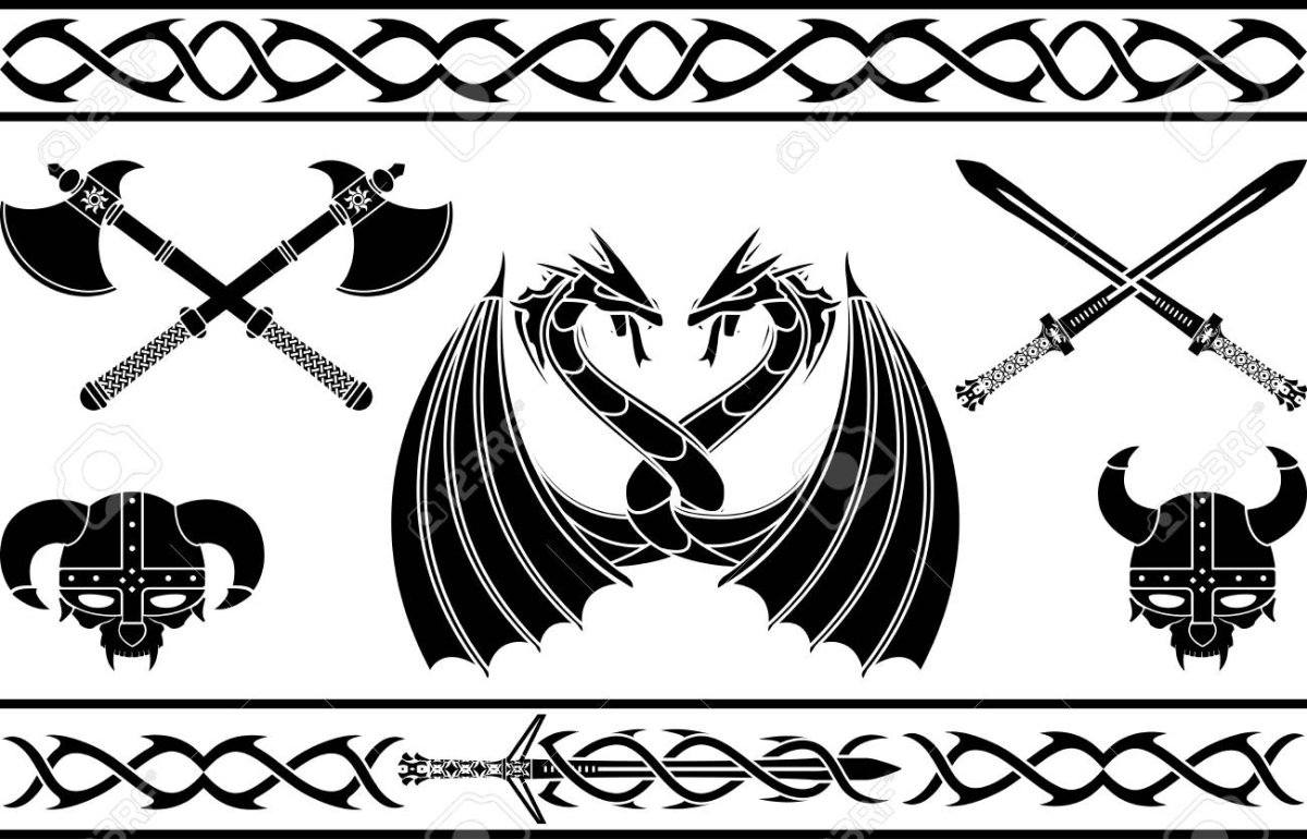 Кельтская вязь орнамент для топора