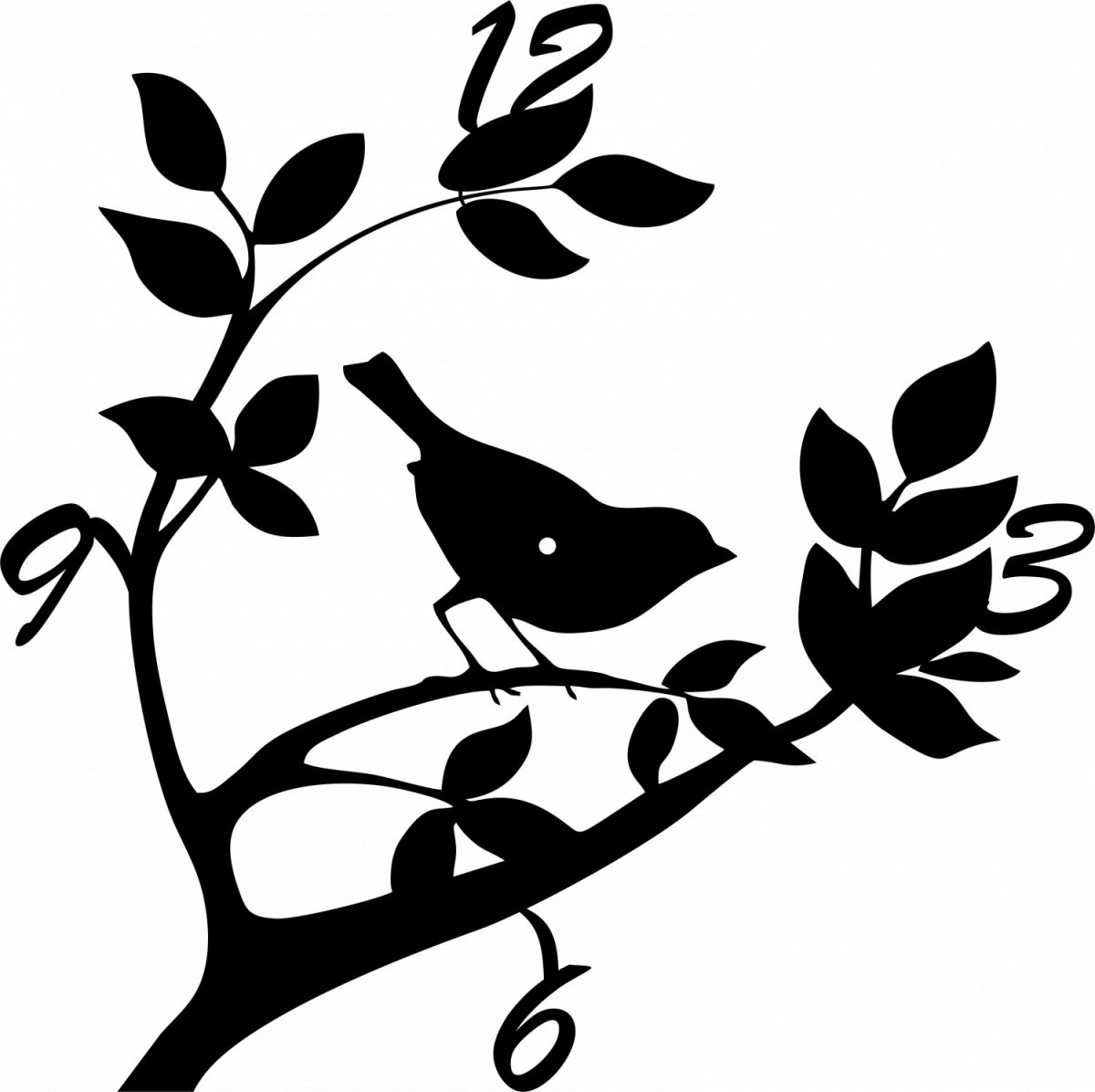 Трафареты птиц для декора