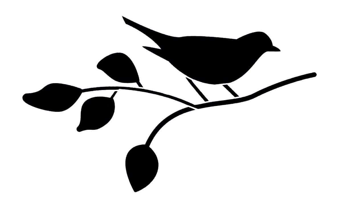 Елочные ветки трафареты на окна