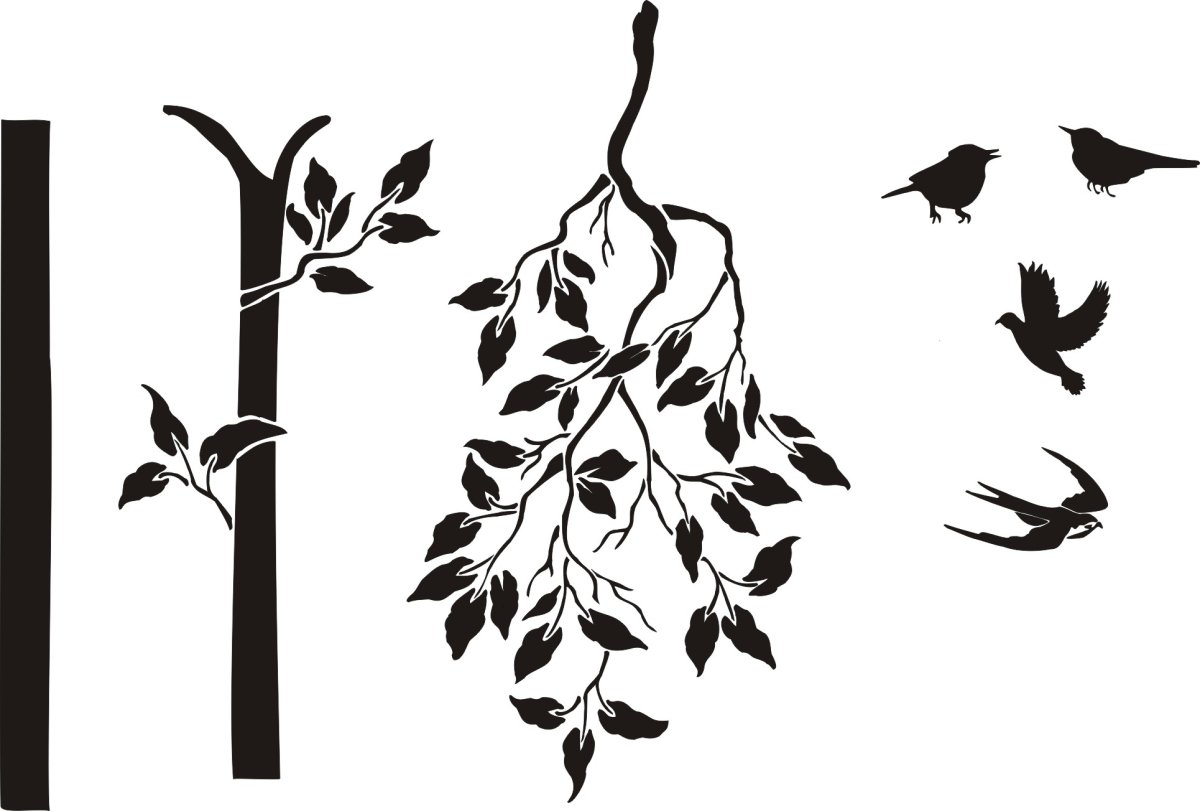 Простые трафареты для декора