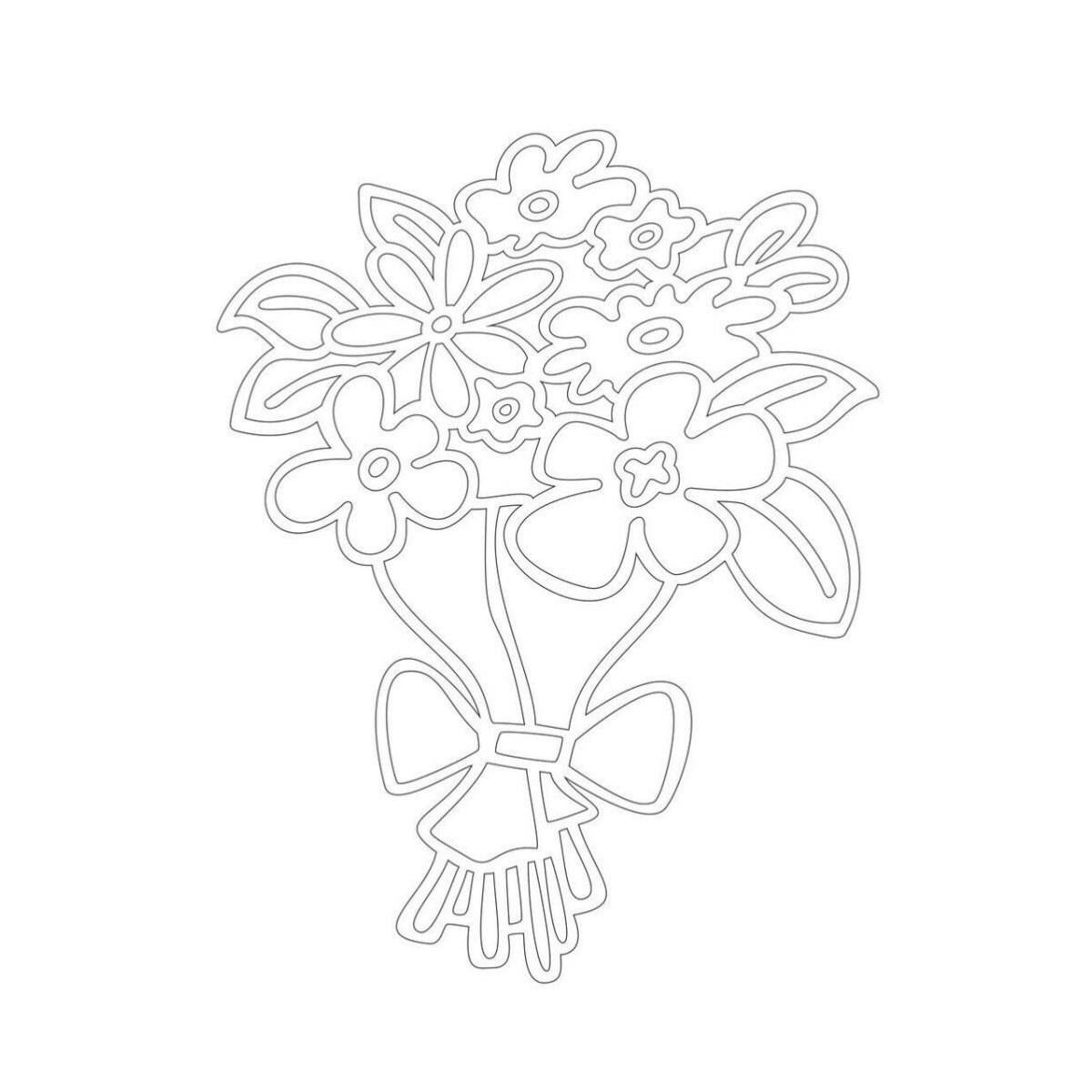 Трафарет горшочка для цветов