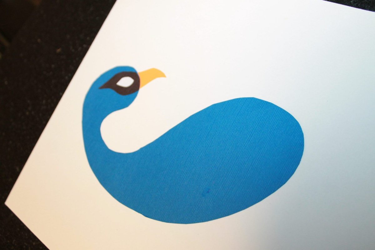 Шаблон павлина для аппликации