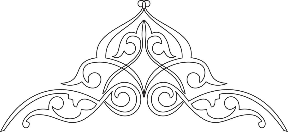 Трафарет узор в ромбе