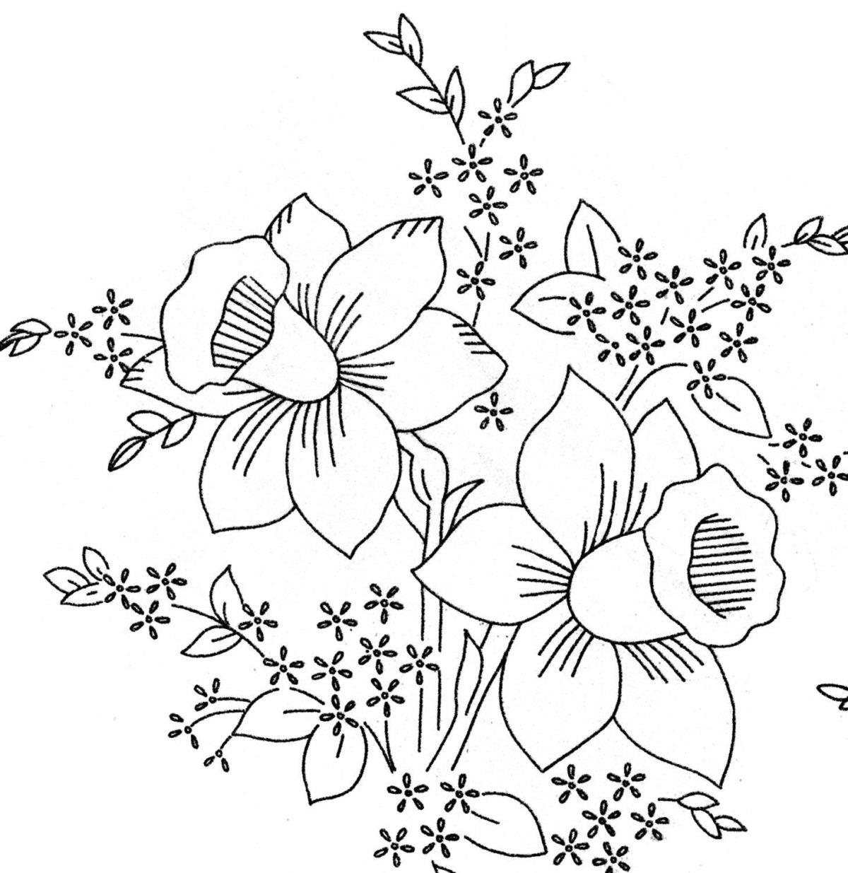 Трафареты для вышивания гладью