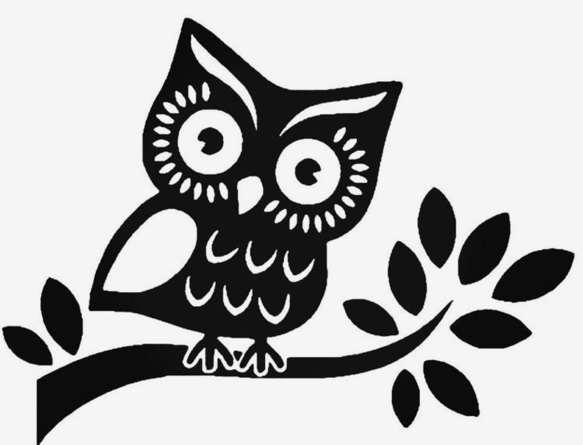 Трафарет Совенок