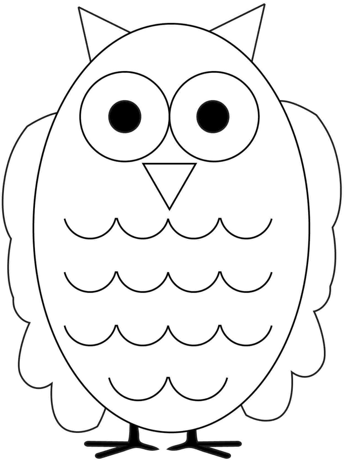 Трафарет Совы для покраски