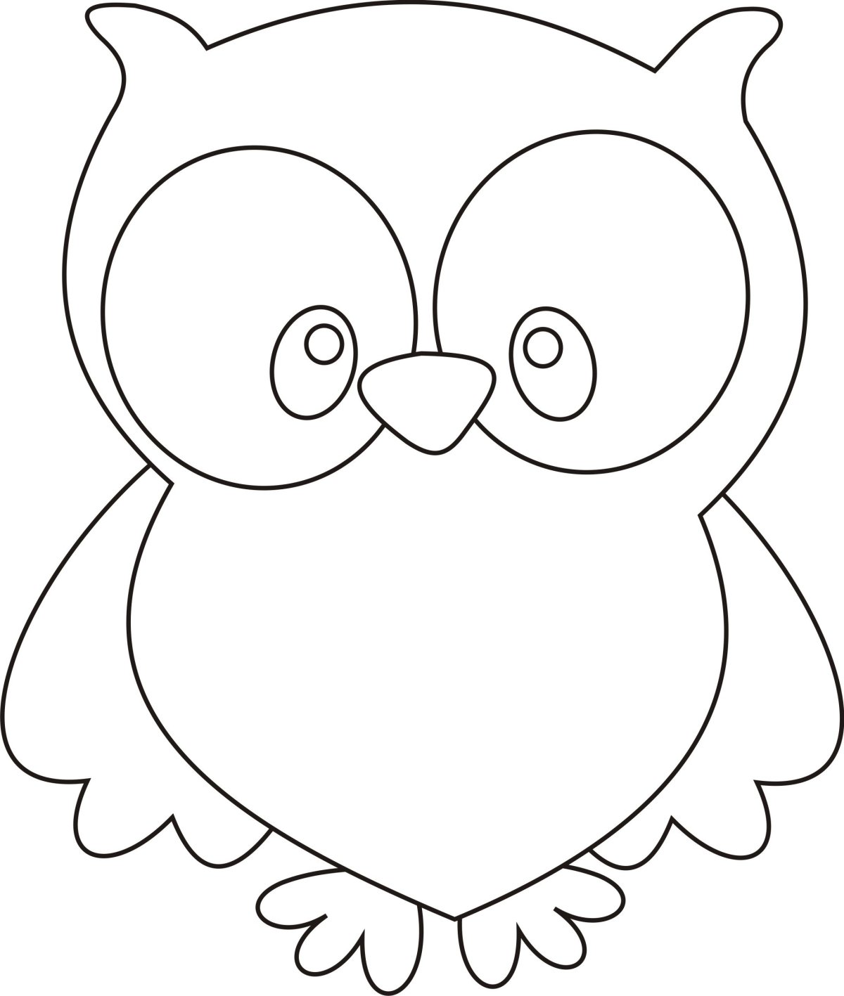 Трафарет Совы для рисования