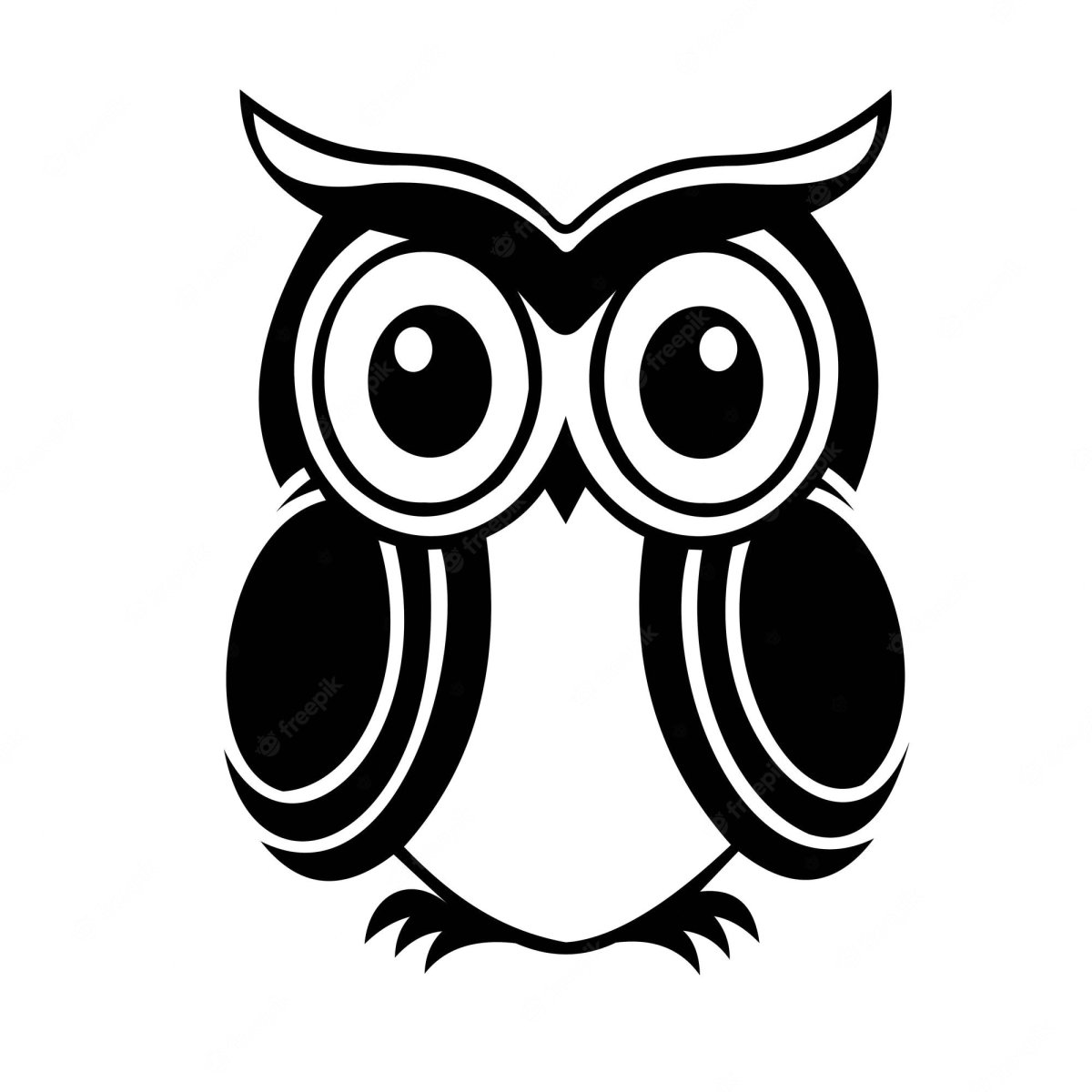 Трафарет Совы для рисования
