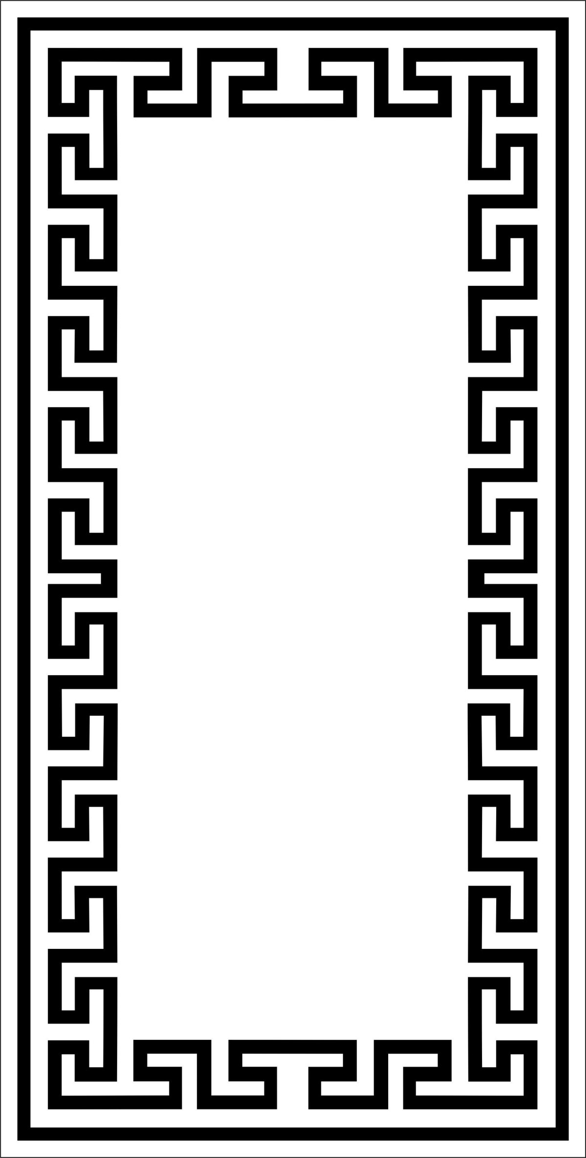 Греческий орнамент трафарет